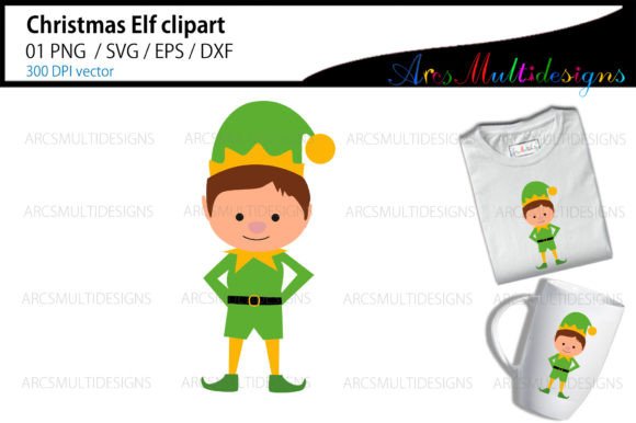 Christmas Elf Clipart: Illustrations for Festive Brands