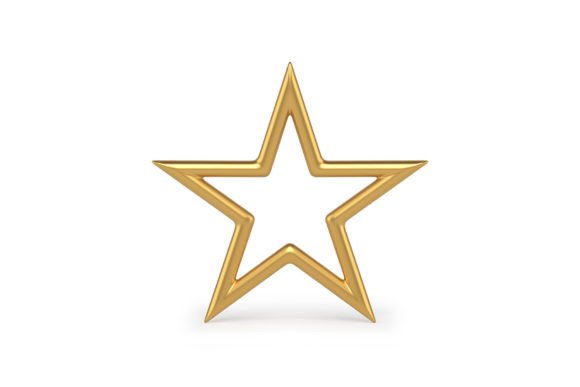 Christmas Star 3d Icon: Illustrations for Crafters