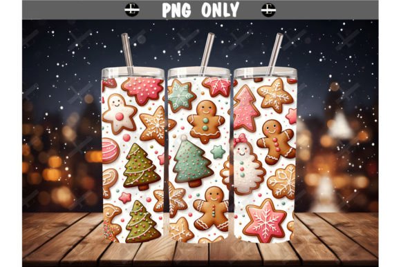 Christmas Tumbler Wraps Xmas Cookies PNG Review