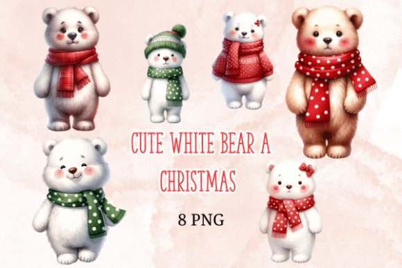 Cute White Bear a Christmas Illustrations Review
