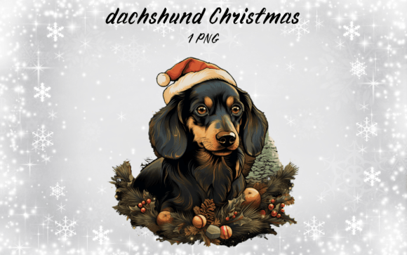 Dachshund Christmas Illustrations Review