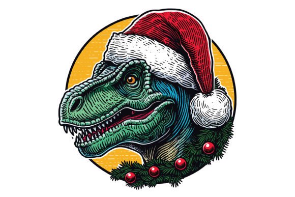 Dinosaur Wearing Christmas Hat Design: A Pro Review