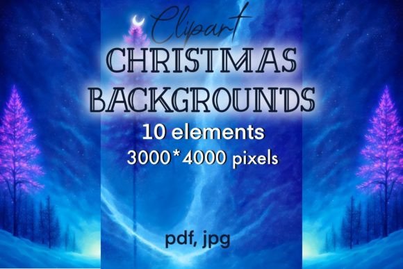 Review: Christmas Backgrounds, Digital Papers ❄️