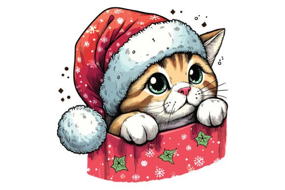 Review: Christmas Cat Peeking Out Design