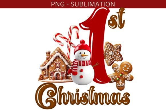 Reviewing 1St Christmas Digital File, Gingerbread Illustrations
