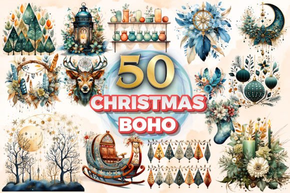 Reviewing Christmas Boho Clipart Sublimation 9 for Stitch