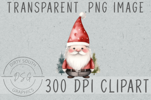 Watercolor Christmas Winter Gnome Illustrations Review